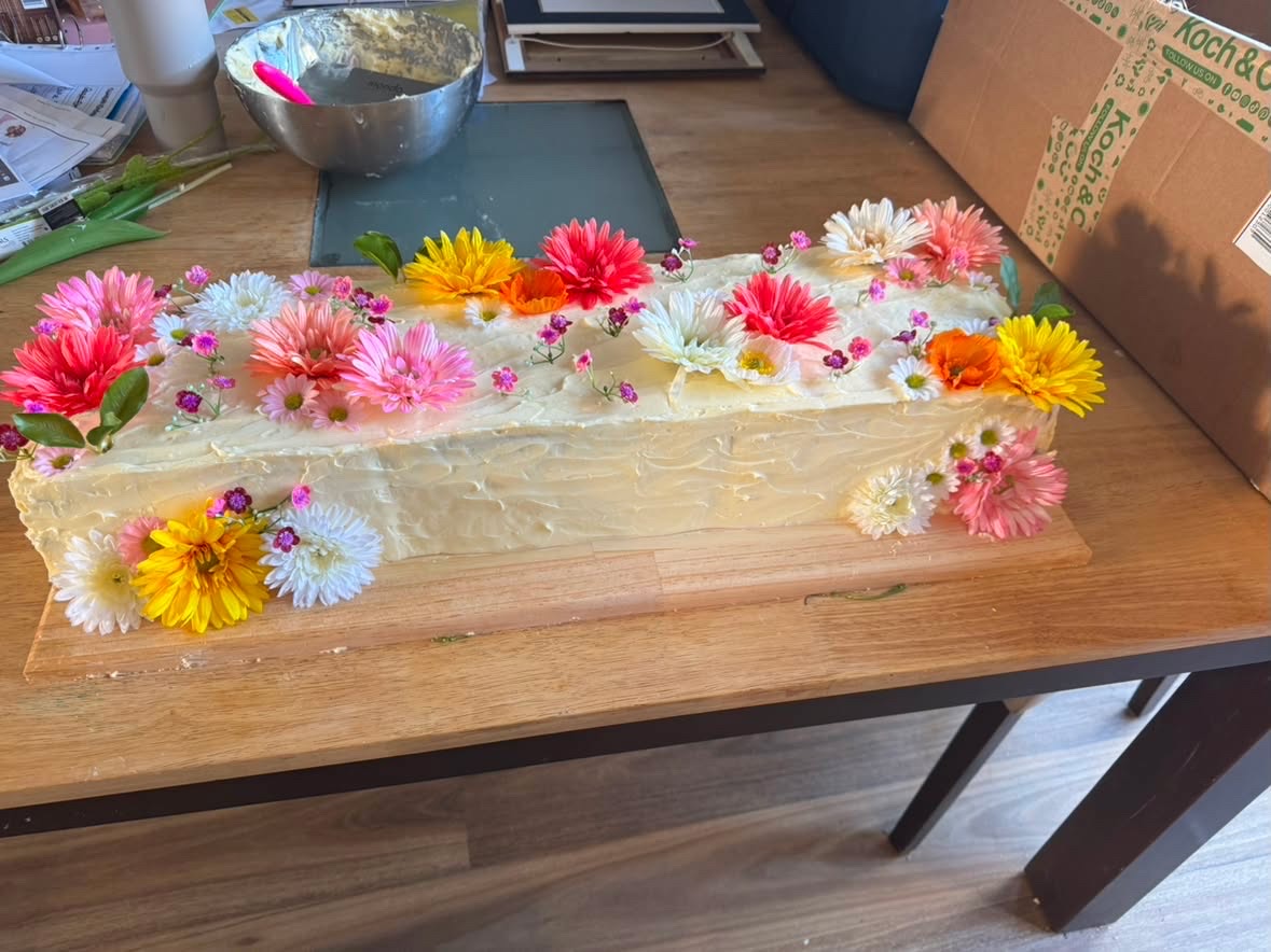 Long Floral Slab
