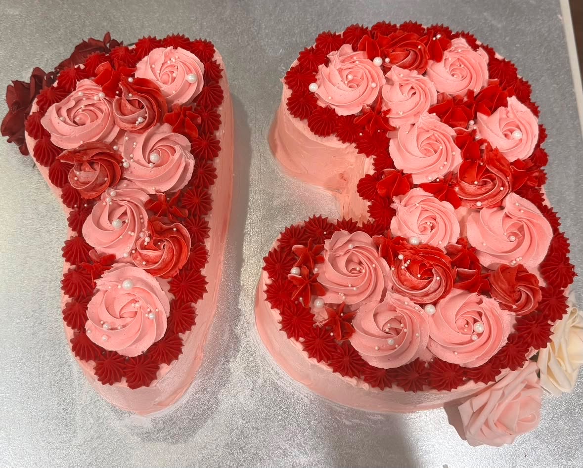 Rosette Number Cake